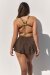Lunalae Shorts Free Flow Gold Black Lurex XS
