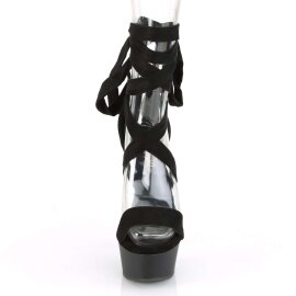 Pleaser DELIGHT-671 Black Faux Suede/Black Matte EU-39 / US-9
