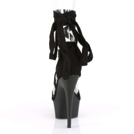 Pleaser DELIGHT-671 Black Faux Suede/Black Matte EU-39 / US-9