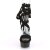 Pleaser DELIGHT-671 Black Faux Suede/Black Matte EU-39 / US-9