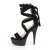 Pleaser DELIGHT-671 Black Faux Suede/Black Matte EU-39 / US-9