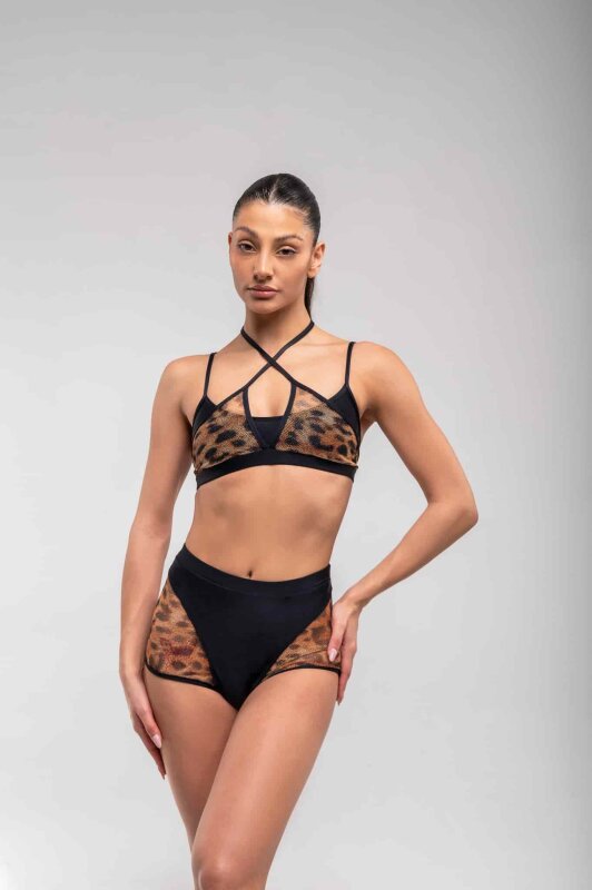 RAD Shorts Ember Leopard XL