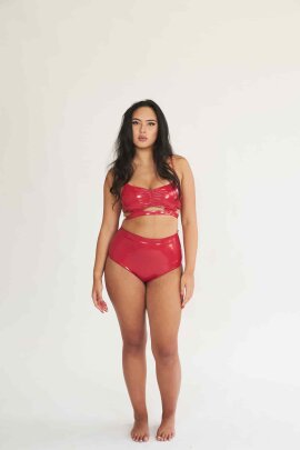 Lunalae Top Paige Red PU XL