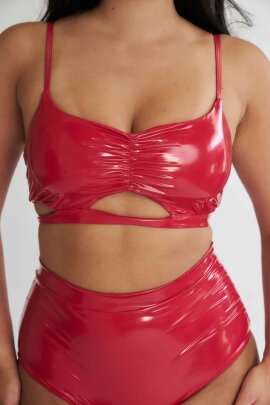 Lunalae Top Paige Red PU XL