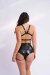 Lunalae Shorts Lure You High Waist Garter Black PU L