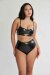 Lunalae Top Paige Black PU XS
