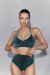 Polerina Top Bikini Teal Lurex M