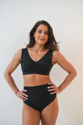 Pole Addict Top Tulipe Black M
