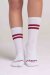 Paradise Chick Supreme Poledance Socks White Burgundy