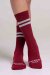 Paradise Chick Supreme Poledance Socks Burgundy