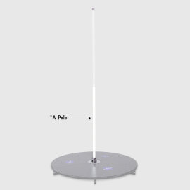 X-Pole X-Stage Lite A-Pole Powder-Coated White 45 mm