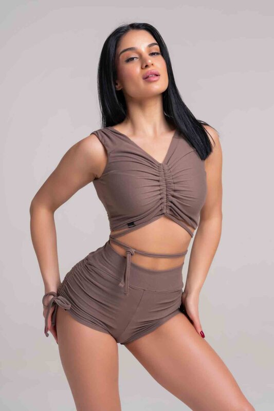Paradise Chick Shorts Supreme Brown M