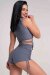 Paradise Chick Top Supreme Cozy Grey S