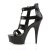 Pleaser DELIGHT-682 Black Faux Leather/Black EU-40 / US-10