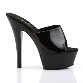 Pleaser KISS-201 Black Patent/Black EU-36 / US-6