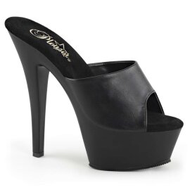 Pleaser KISS-201 Black Faux Leather/Black Matte EU-35 / US-5