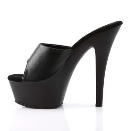 Pleaser KISS-201 Black Faux Leather/Black Matte EU-35 / US-5