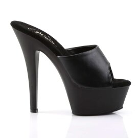 Pleaser KISS-201 Black Faux Leather/Black Matte EU-35 / US-5