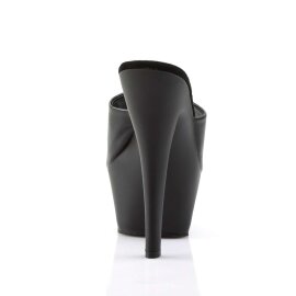 Pleaser KISS-201 Black Faux Leather/Black Matte EU-38 / US-8
