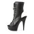Pleaser DELIGHT-1016 Black Faux Leather/Black Matte EU-37 / US-7