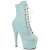 Pleaser ADORE-1020SDG Platform Ankle Boots Glitter Blue EU-40 / US-10