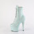 Pleaser ADORE-1020SDG Platform Ankle Boots Glitter Blue EU-40 / US-10