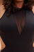 Lunalae Bodysuit Isabella Cut Out Mesh Black B-Stock