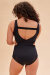 Lunalae Bodysuit Isabella Cut Out Mesh Black B-Stock