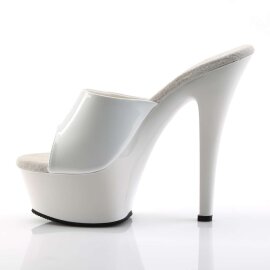 Pleaser KISS-201 White Patent/White EU-35 / US-5