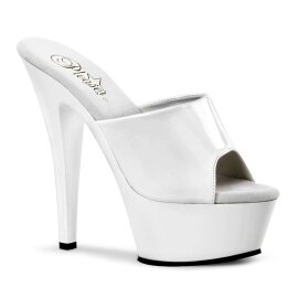 Pleaser KISS-201 White Patent/White EU-37 / US-7