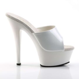 Pleaser KISS-201 White Patent/White EU-38 / US-8