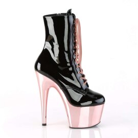 Pleaser ADORE-1020 Black Patent/Rose Gold Chrome EU-35 / US-5