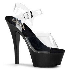 Pleaser KISS-208 Clear/Black EU-35 / US-5