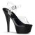 Pleaser KISS-208 Clear/Black EU-37 / US-7