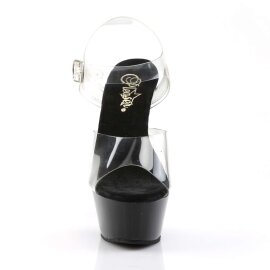 Pleaser KISS-208 Clear/Black EU-39 / US-9