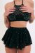 Lunalae Top Demi Diamante Black