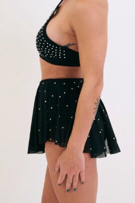 Lunalae Shorts Sarah Diamante Black XS