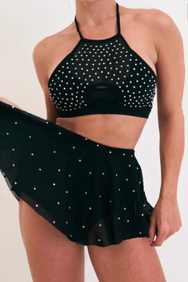 Lunalae Shorts Sarah Diamante Black XL