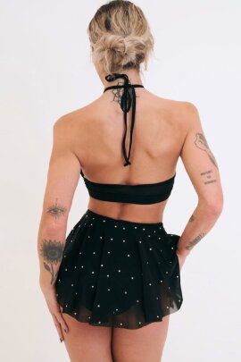 Lunalae Shorts Sarah Diamante Black XL