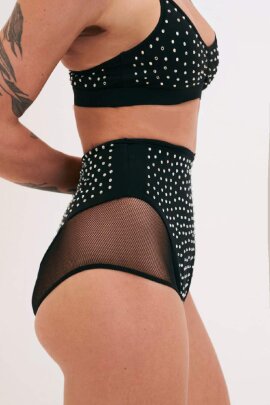 Lunalae Top Roxie Diamante Black L