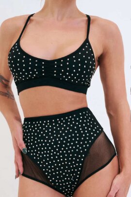 Lunalae Shorts Roxie Diamante Black S