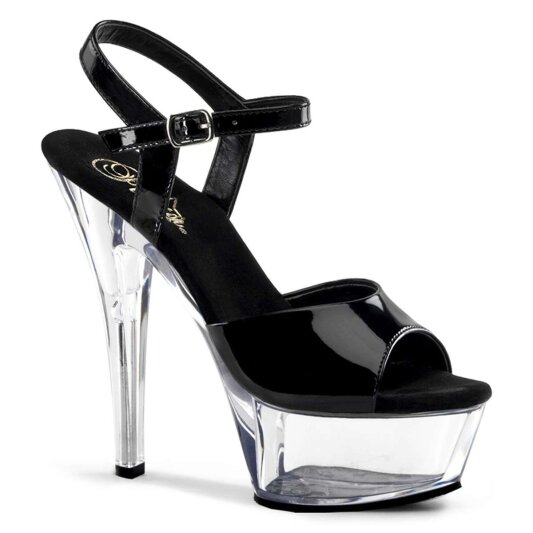 Pleaser KISS-209 Black Patent/Clear EU-42 / US-12