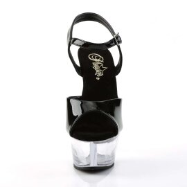 Pleaser KISS-209 Black Patent/Clear EU-35 / US-5