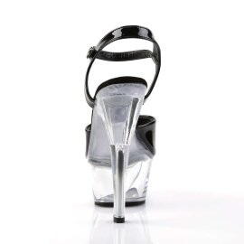 Pleaser KISS-209 Black Patent/Clear EU-35 / US-5