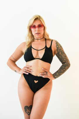 Pole Addict Top Goddess Black XS/S Goddess (vollere Oberweite)