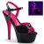 Pleaser KISS-209TT Black Patent/Black-Neon Hot Pink EU-38 / US-8