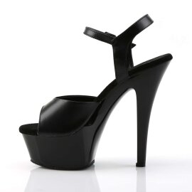 Pleaser KISS-209 Black Leather/Black EU-35 / US-5