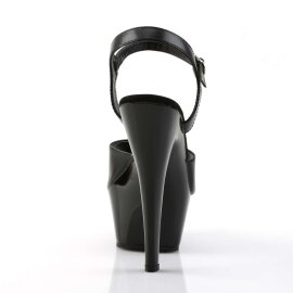 Pleaser KISS-209 Black Leather/Black EU-35 / US-5