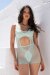 Paradise Chick Bodysuit Gigi Active Shimmery Haze S