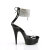 Pleaser DELIGHT-624RS Platform Sandalettes Clear Rhinestones Transparent EU-40 / US-10